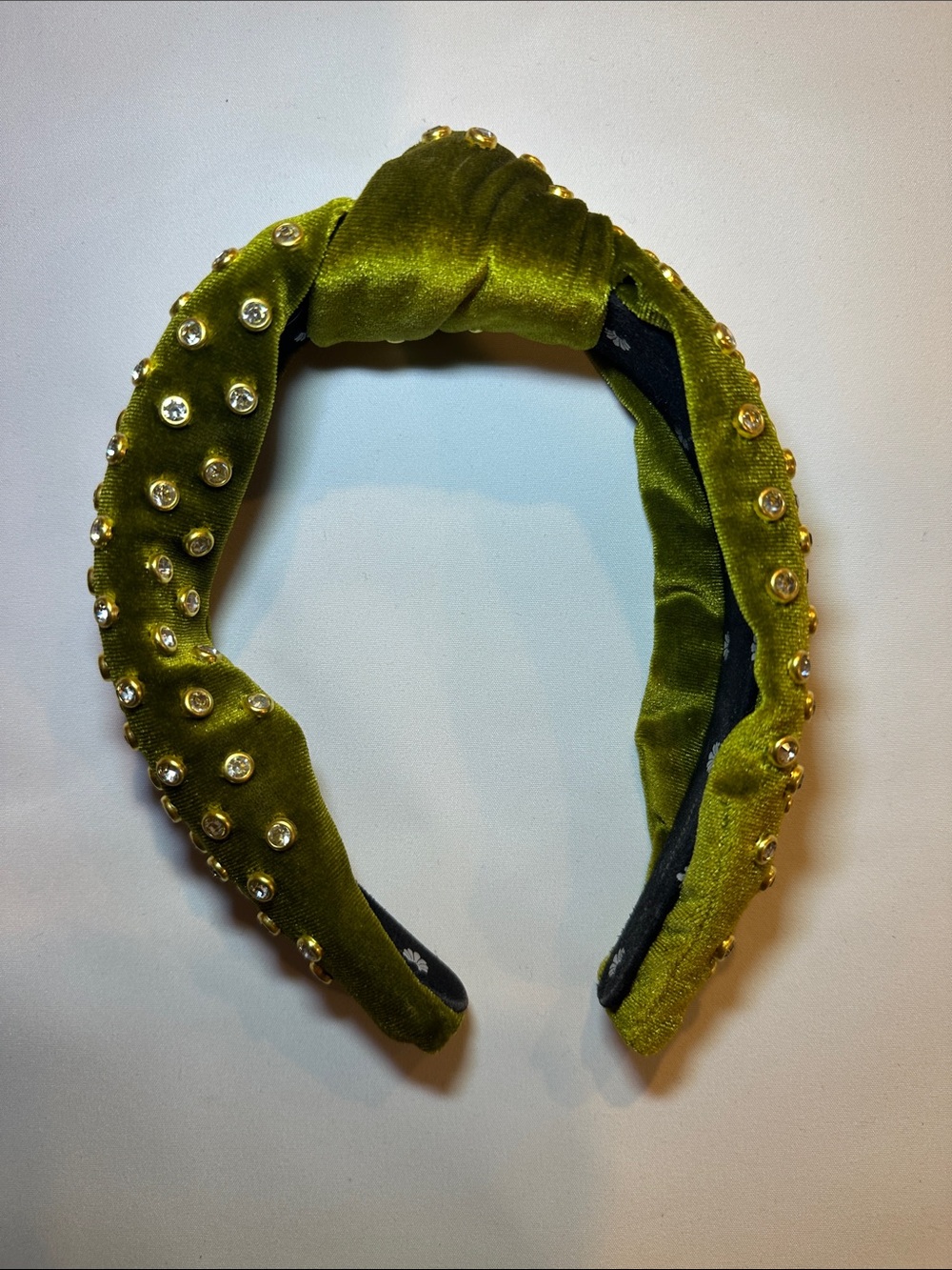 Green Velvet Headband Lele Sadoughi Headband